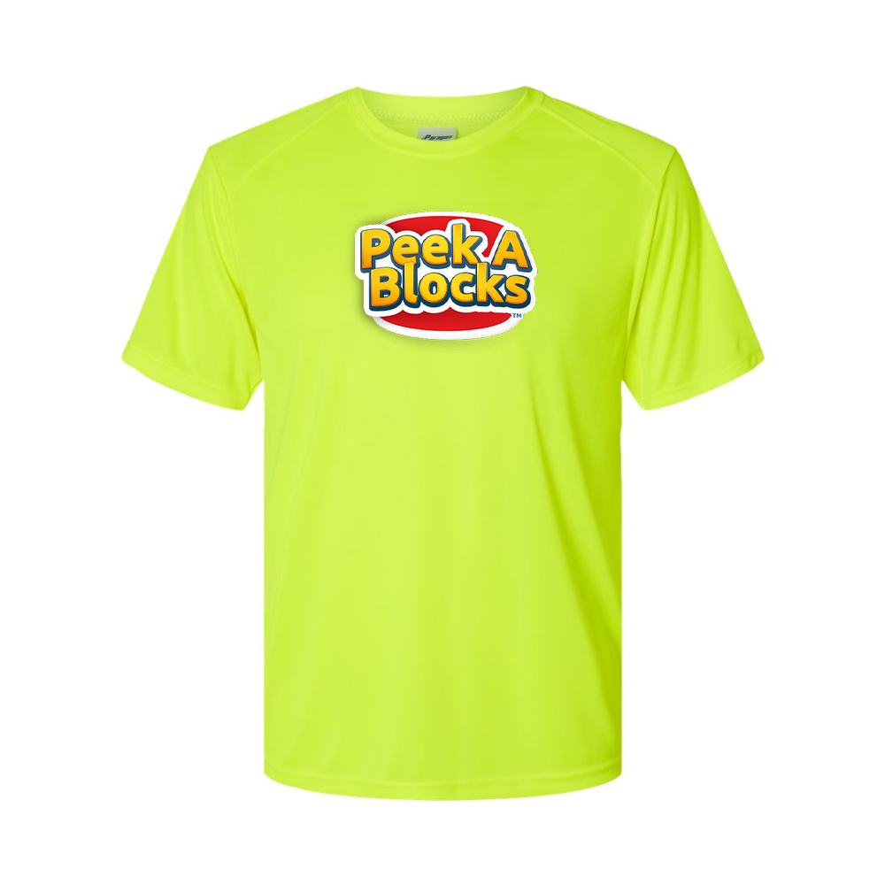 Men's Peek A Blocks Logo Polyester T-Shirt