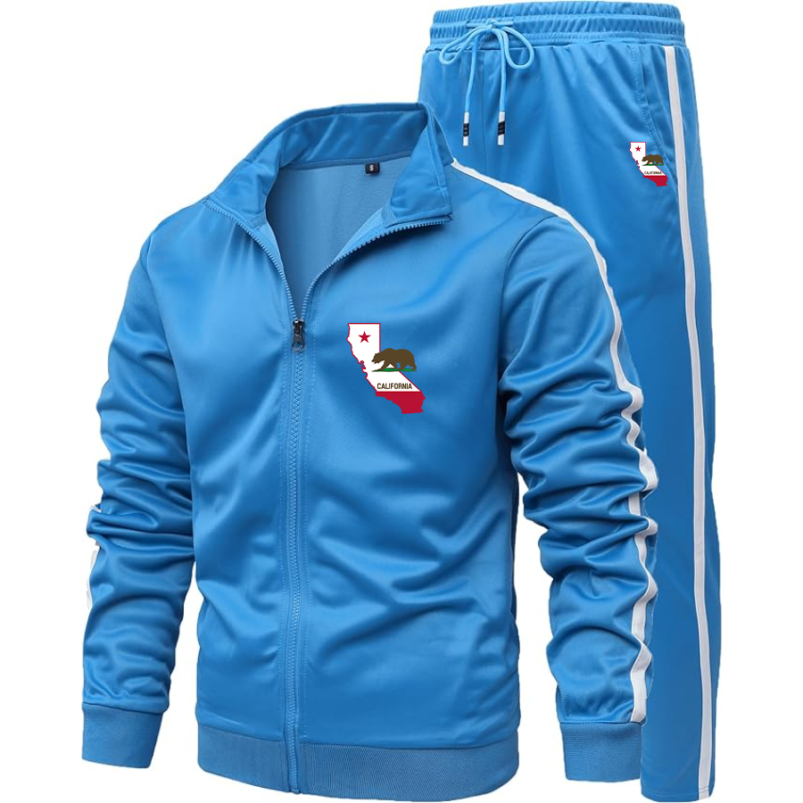 Men's California Bear Map Dri-Fit TrackSuit