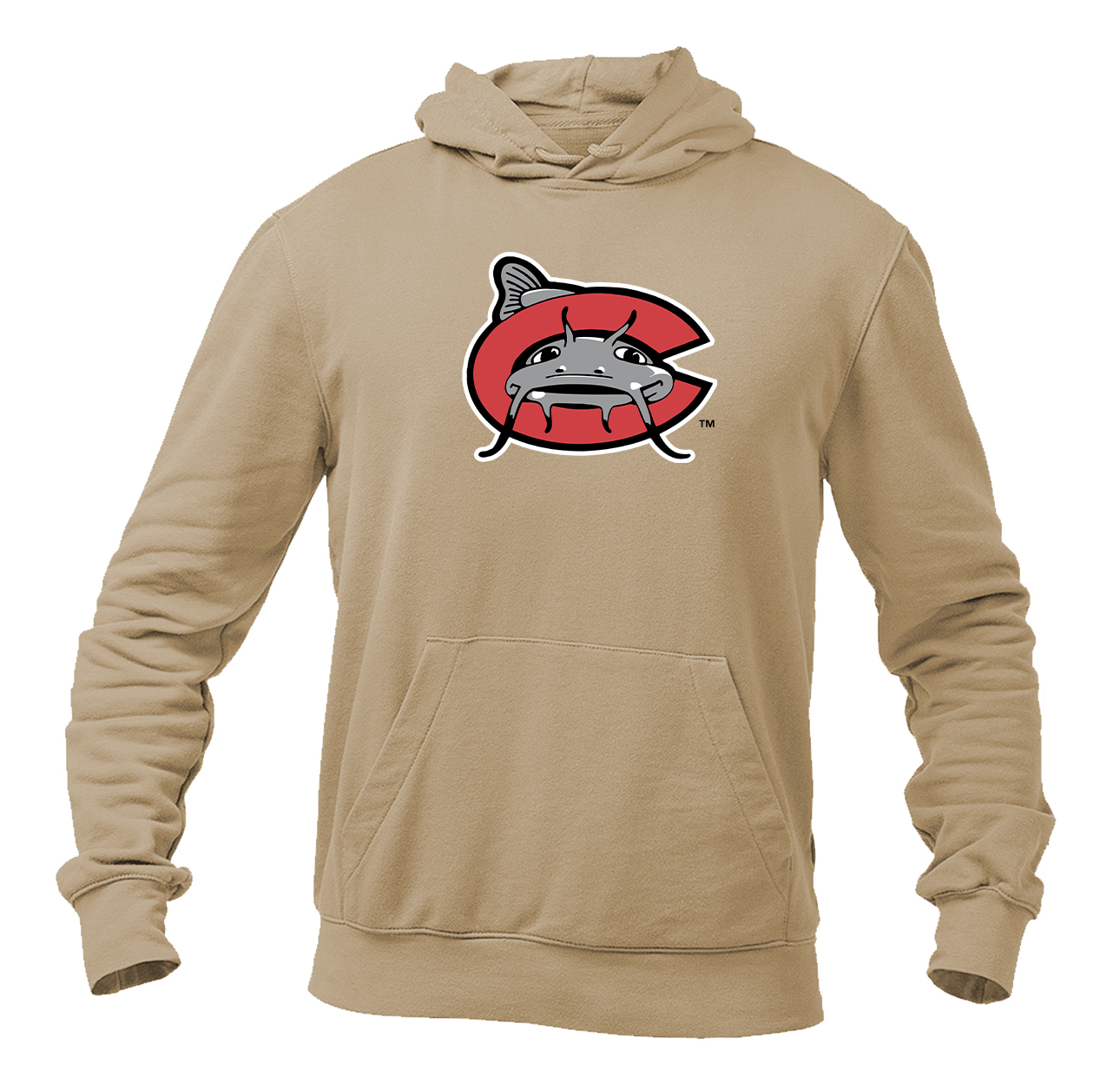 Men's Carolina Mudcats Logo Pullover Hoodie