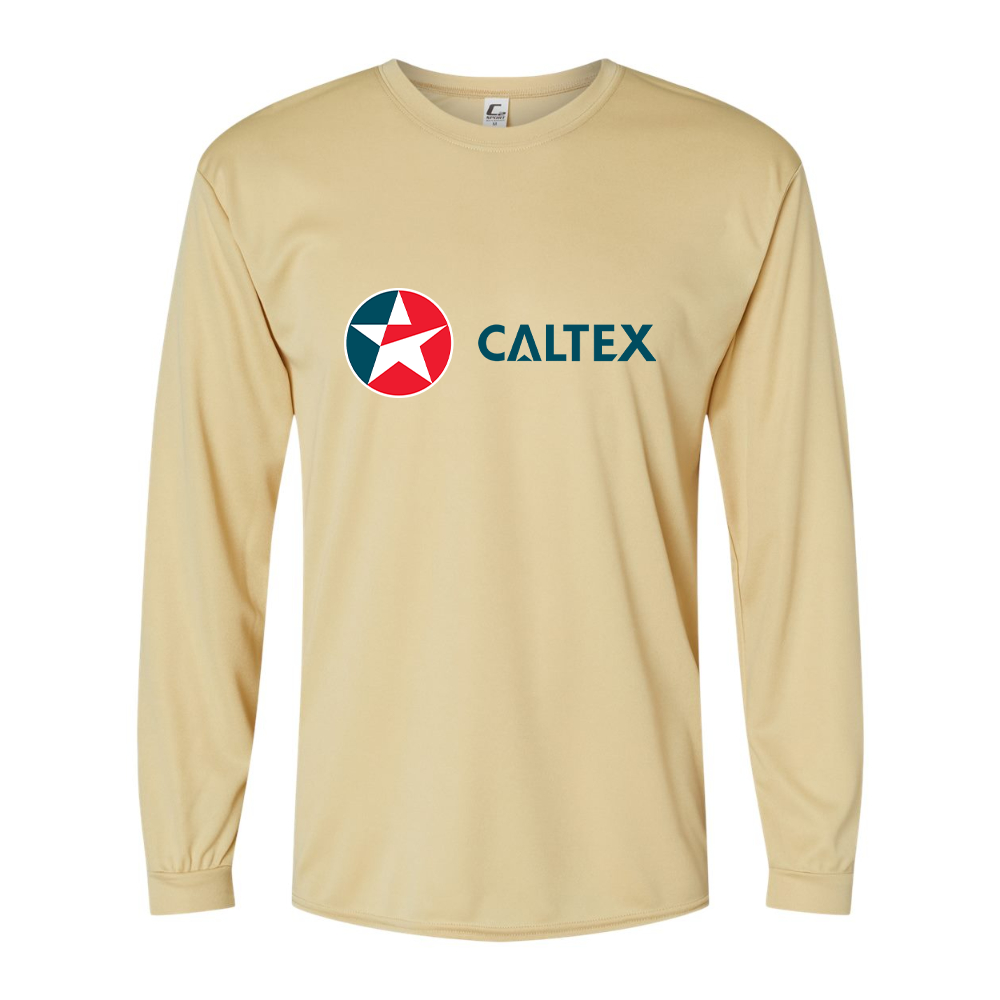 Men's Caltex Gas Station Performance Long Sleeve T-Shirt