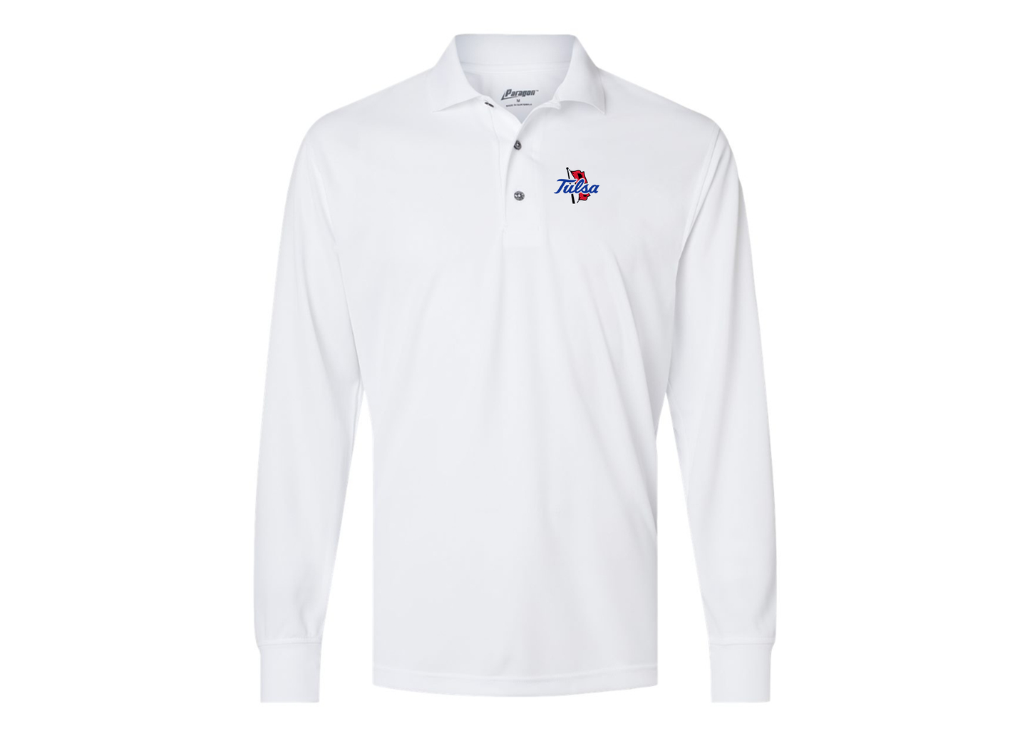 Men's Tulsa Golden Hurricane Paragon Prescott Long Sleeve Polo
