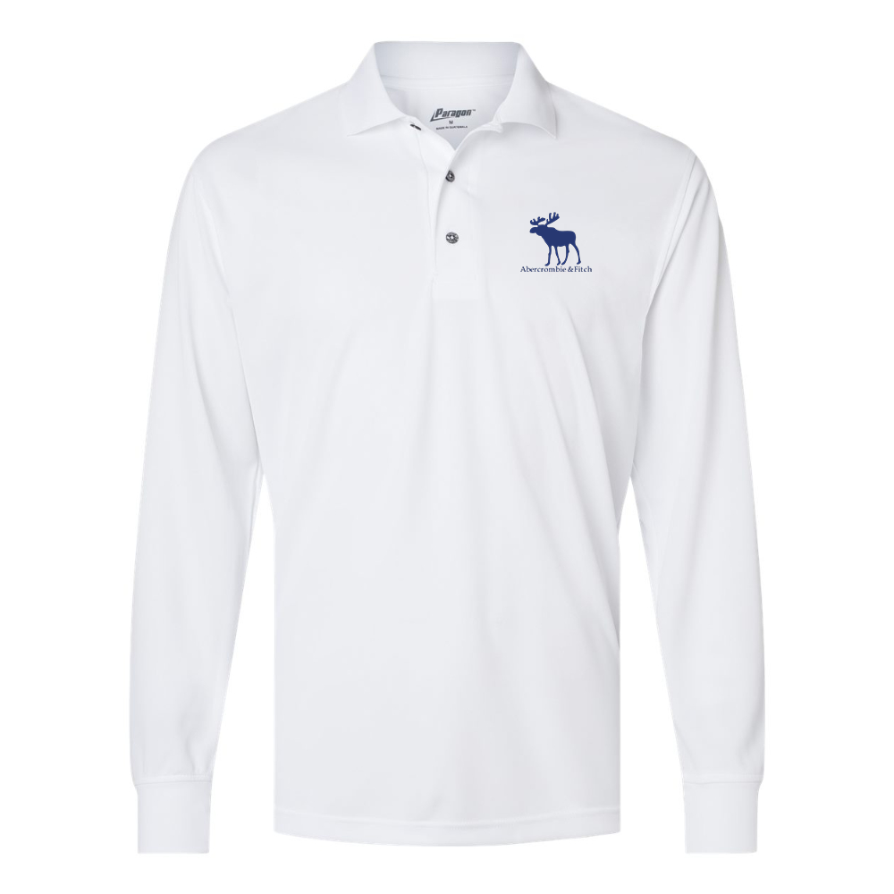 Men's Abercrombie & Fitch Moose Logo Paragon Prescott Long Sleeve Polo