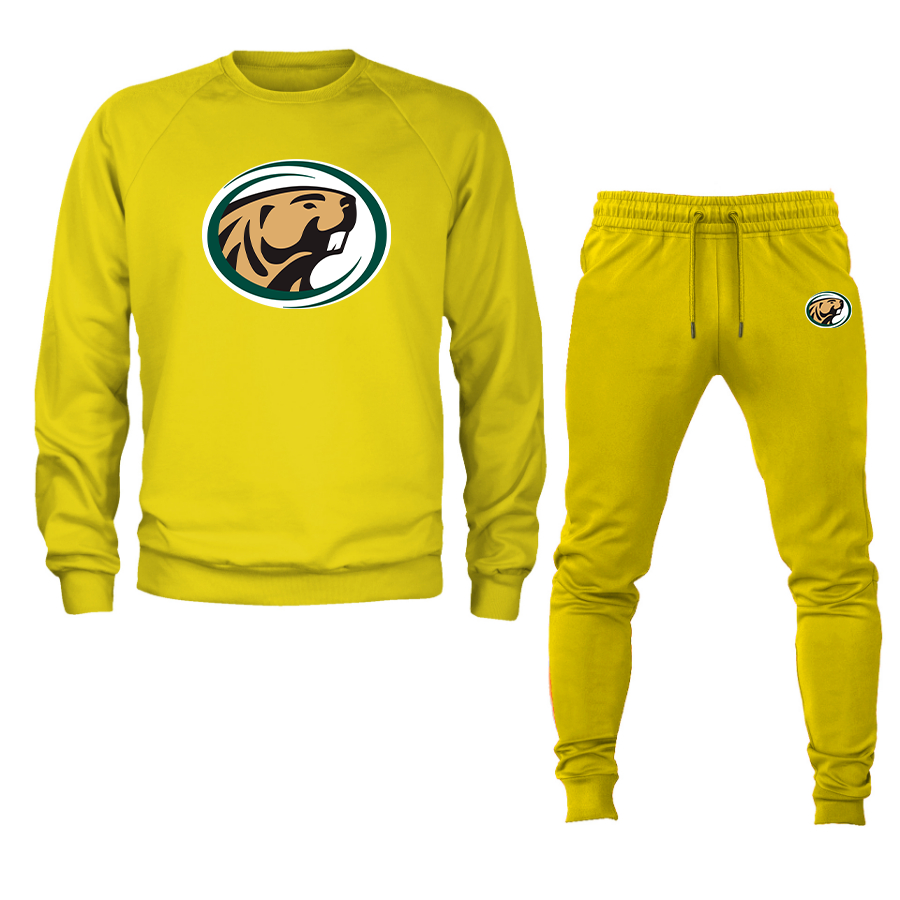 Men's Bemidji State Beavers Crewneck Sweatshirt Joggers Suit