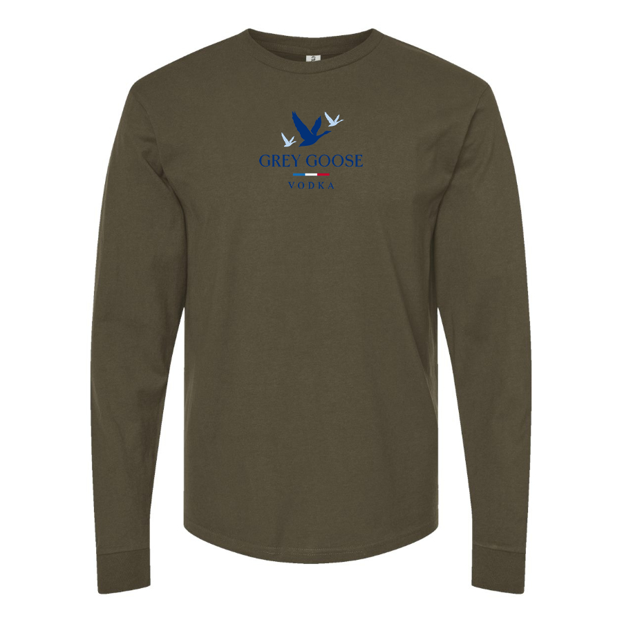 Men's Grey Goose Logo Long Sleeve T-Shirt