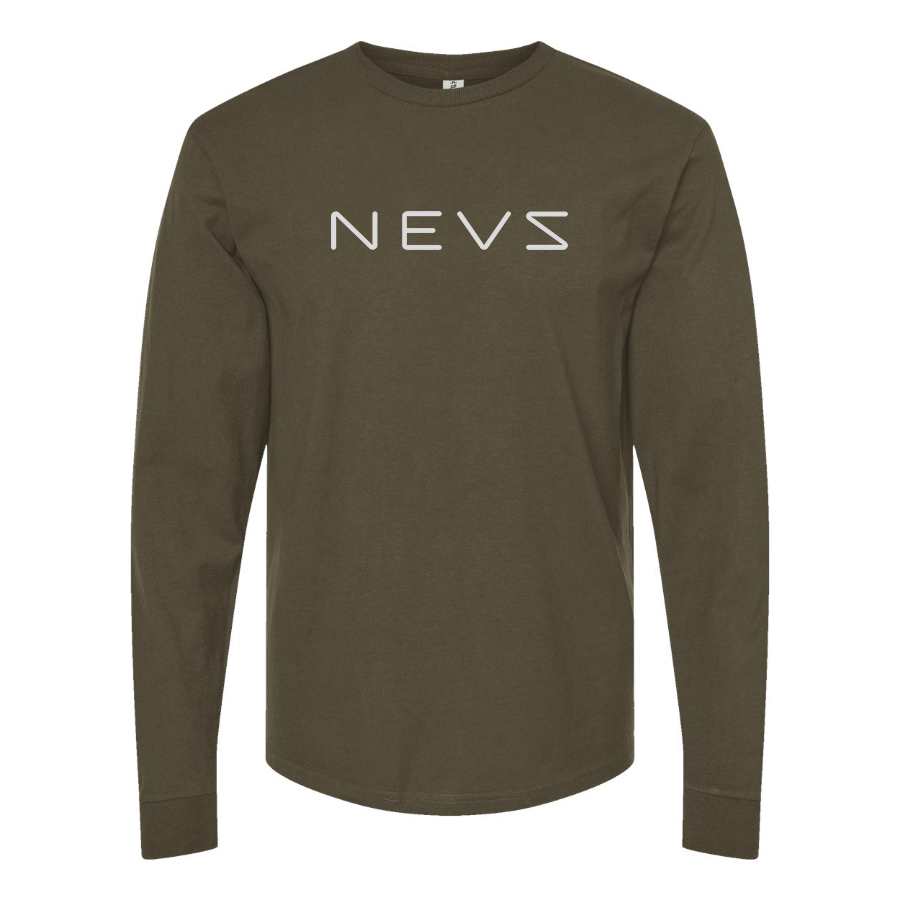 Men's NEVS Logo Long Sleeve T-Shirt
