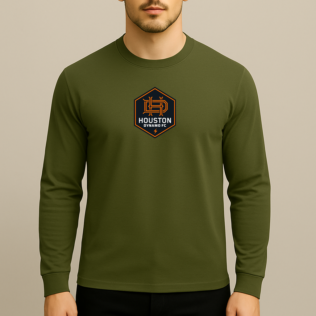 Men's Houston Dynamo FC Soccer Long Sleeve T-Shirt
