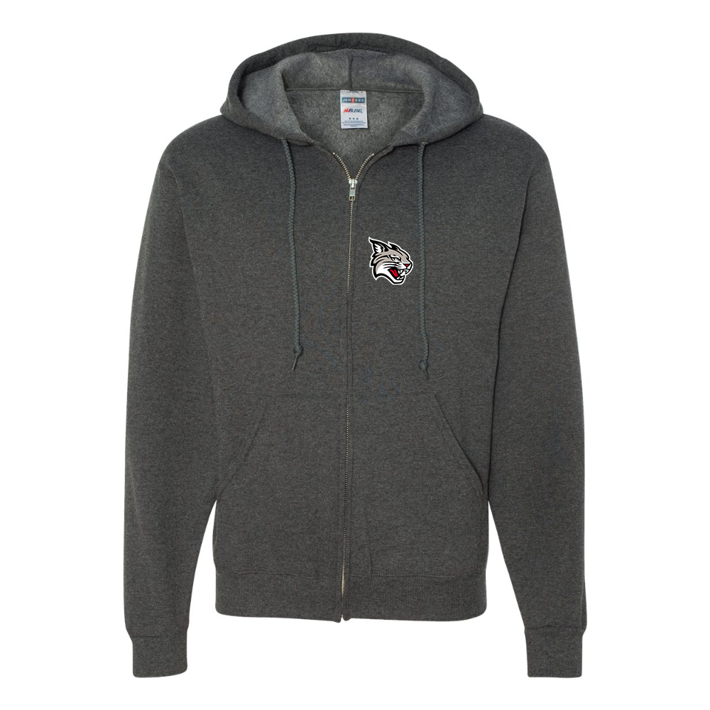 Men's Davidson Wildcats JERZEES NuBlend Full-Zip Hooded Sweatshirt