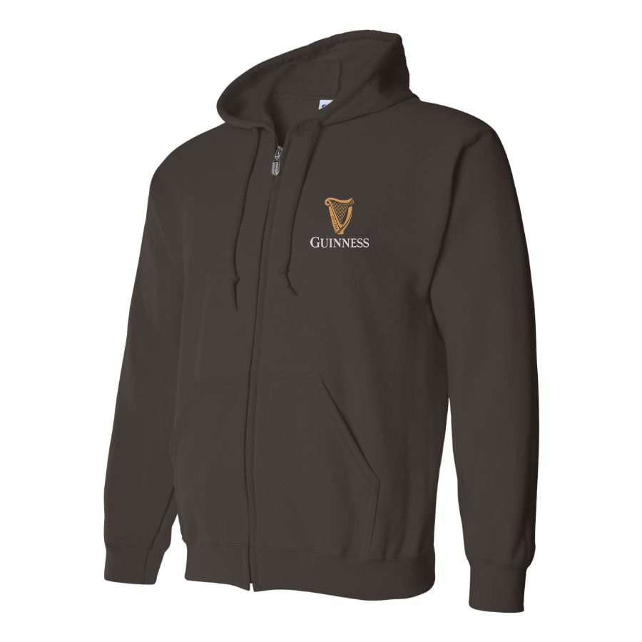 Men's Guinness Logo Zipper Hoodie