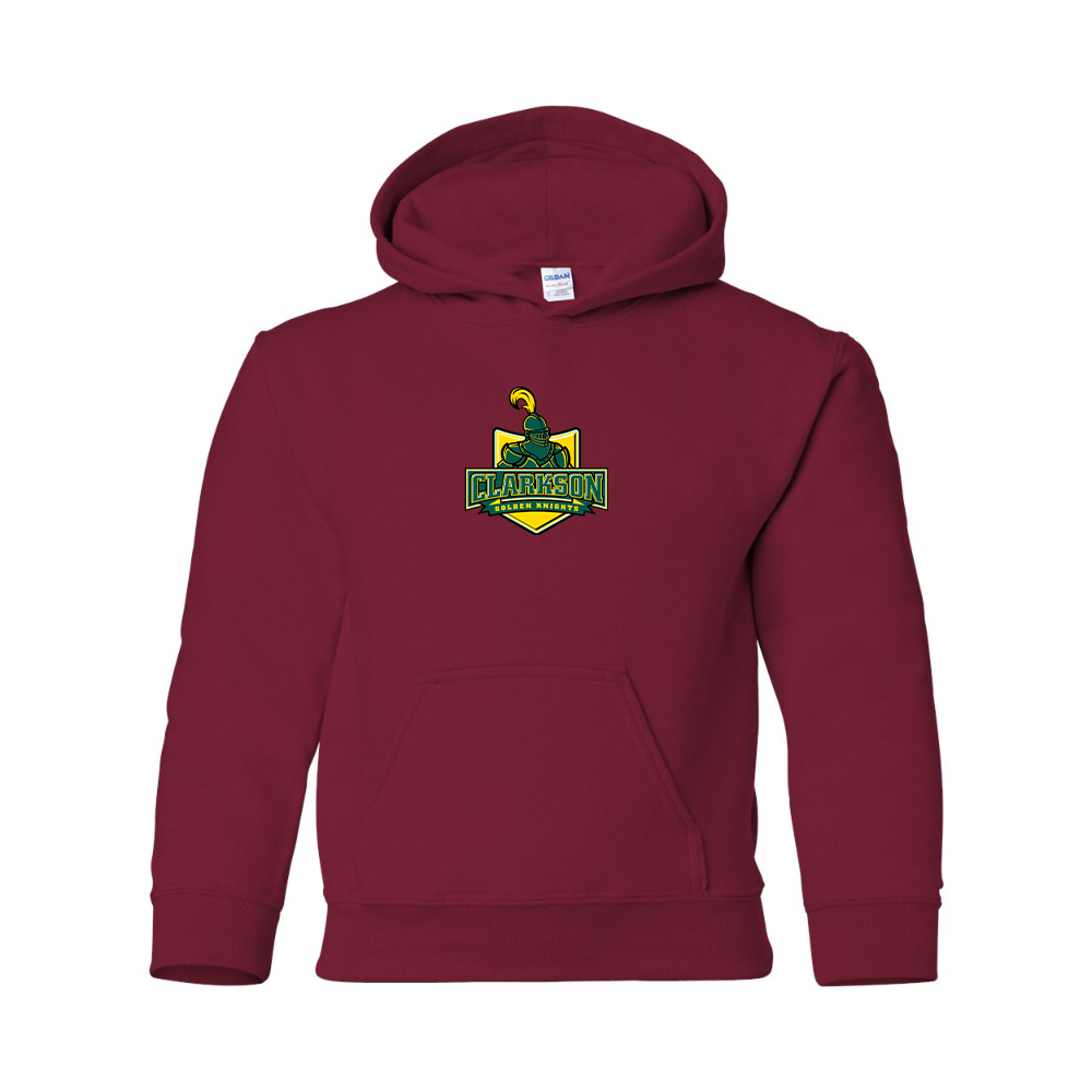 Youth Clarkson Golden Knights Gildan Heavy Blend Hooded Sweatshirt