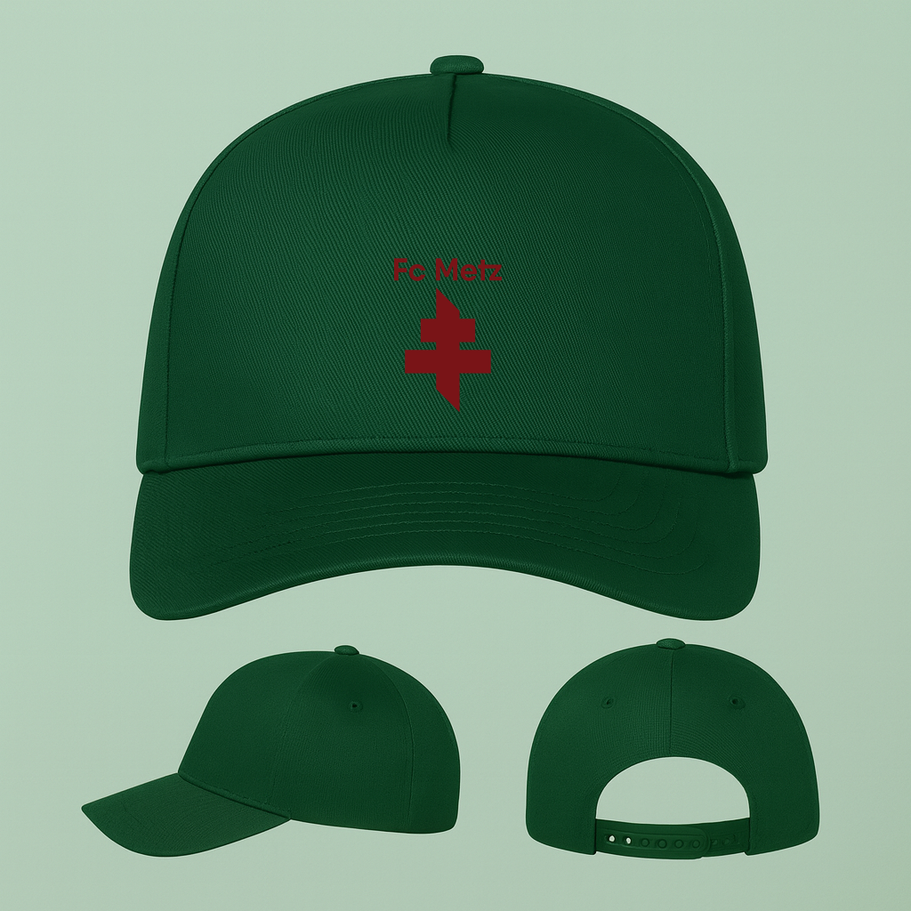 FC Metz Soccer Logo Five Panel Twill Snapback Cap