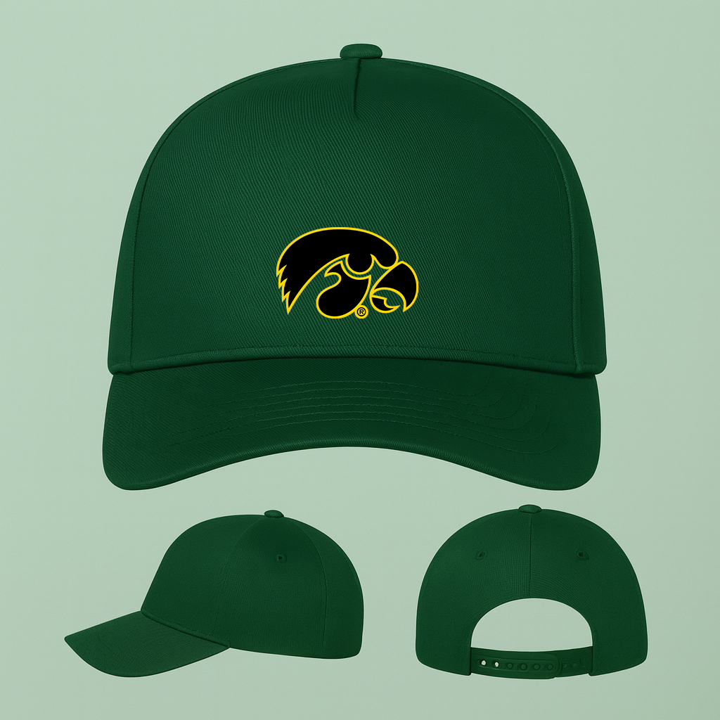 Iowa Hawkeyes Logo Five Panel Twill Snapback Cap