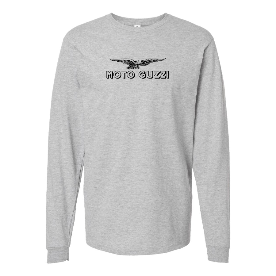 Men's Moto Guzzi Logo Cotton Long Sleeve T-Shirt