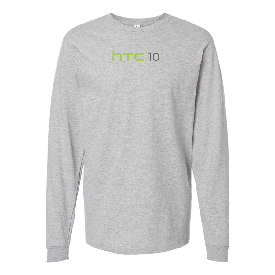 Men's HTC 10 Logo Cotton Long Sleeve T-Shirt