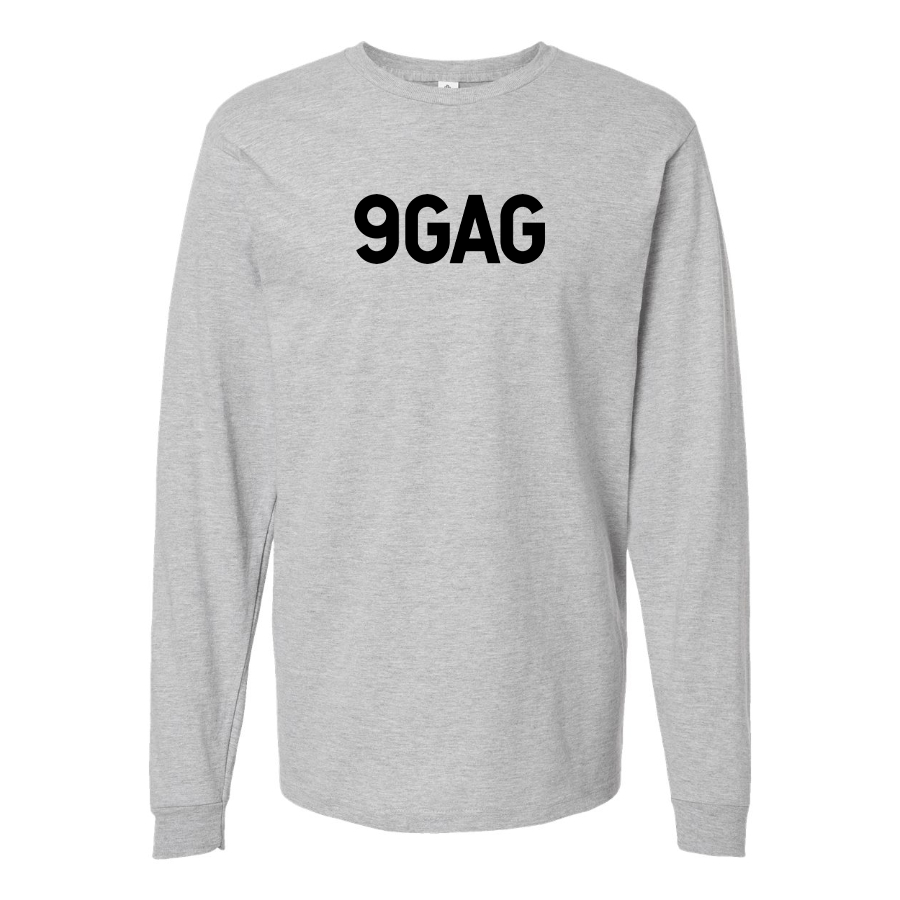 Men's 9gag Logo Cotton Long Sleeve T-Shirt