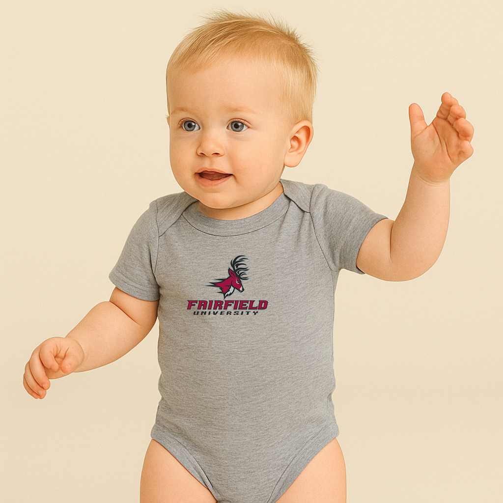 Fairfield Stags Logo Baby Romper Onesie