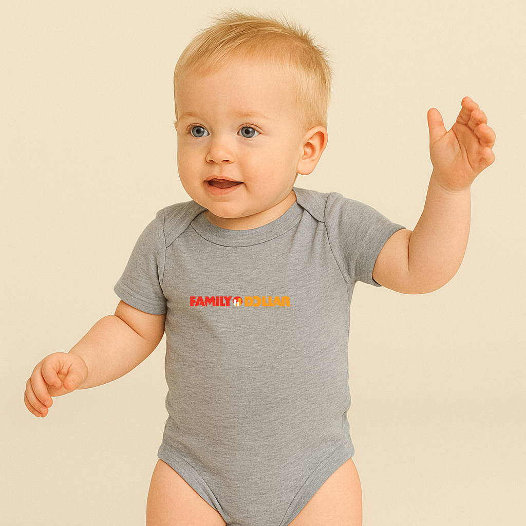 Family Dollar Logo Baby Romper Onesie