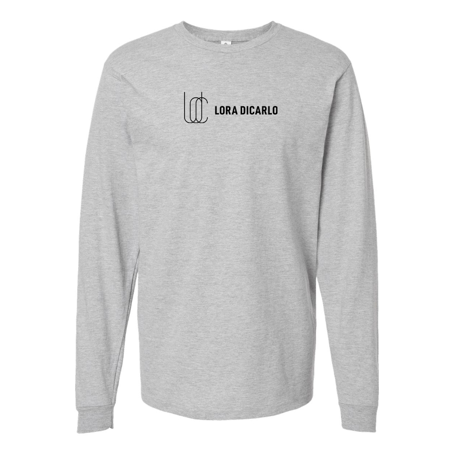 Men's Lora Dicarlo Logo Cotton Long Sleeve T-Shirt