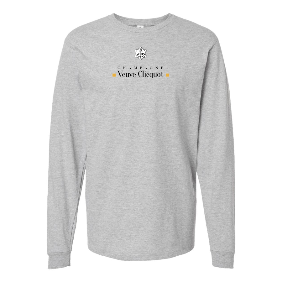 Men's Veuve Clicquot Logo Cotton Long Sleeve T-Shirt