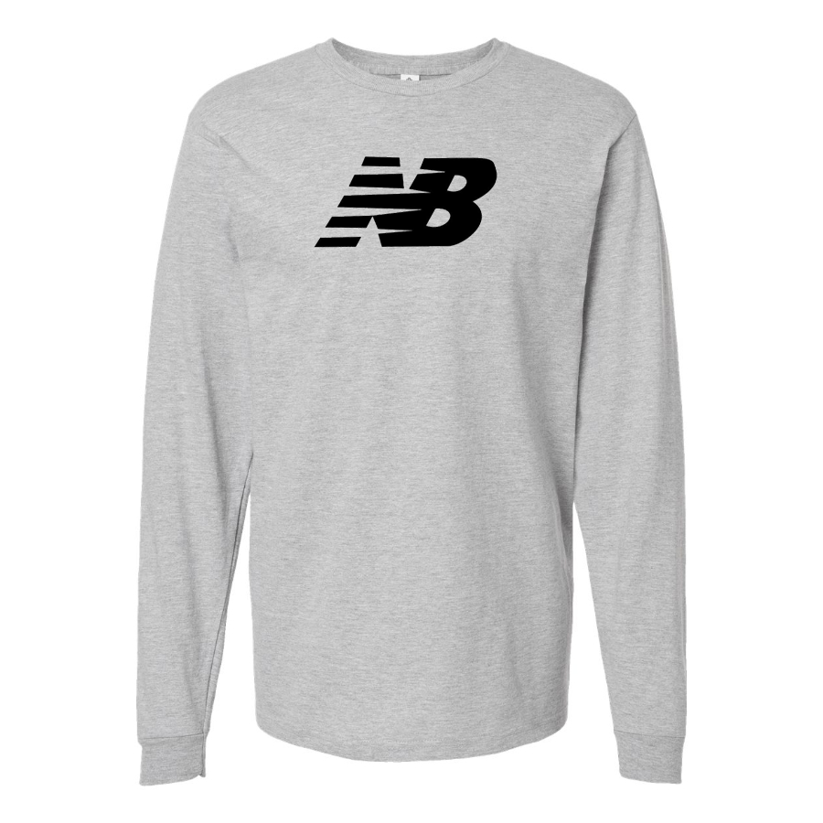 Men's New Balance Logo Cotton Long Sleeve T-Shirt