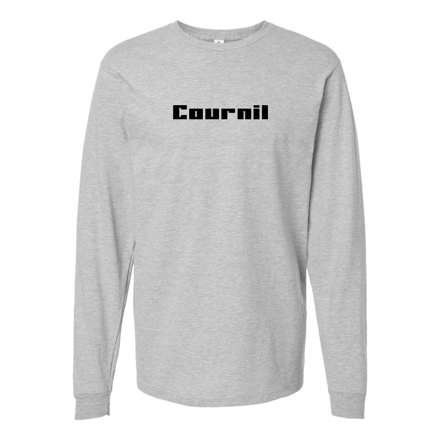 Men's Cournil Logo Cotton Long Sleeve T-Shirt