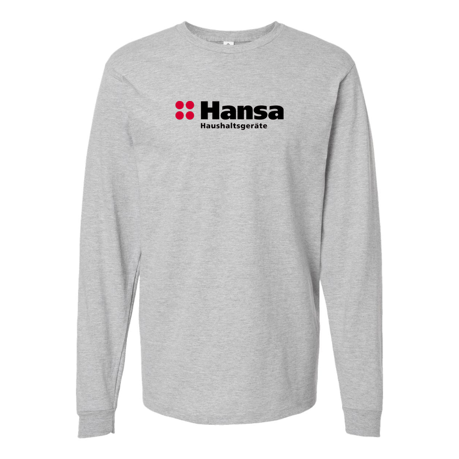 Men's Hansa Logo Cotton Long Sleeve T-Shirt