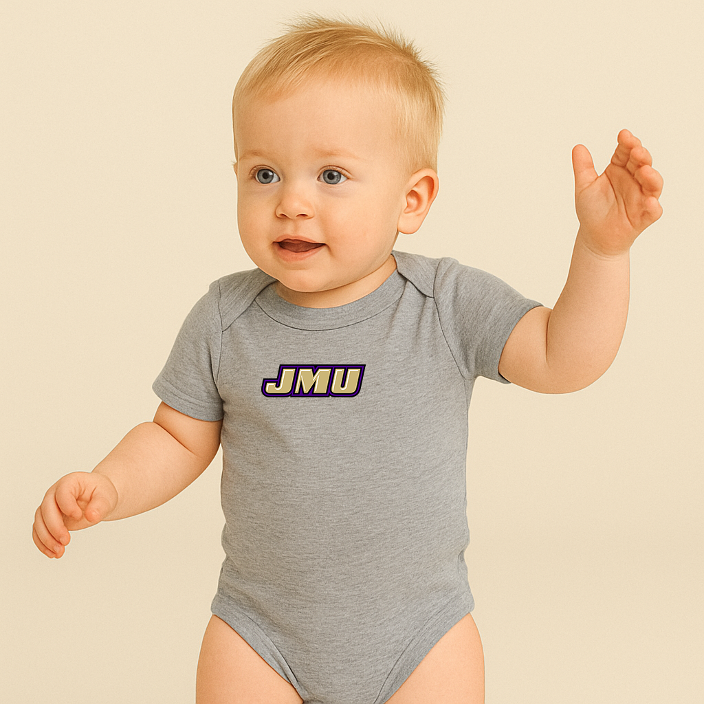 James Madison Dukes Logo Baby Romper Onesie