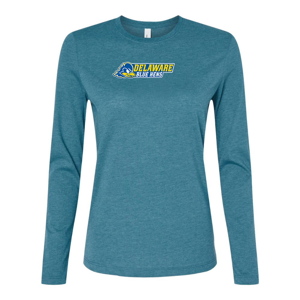 BELLA CANVAS Delaware Blue Hens Jersey Long Sleeve Tee