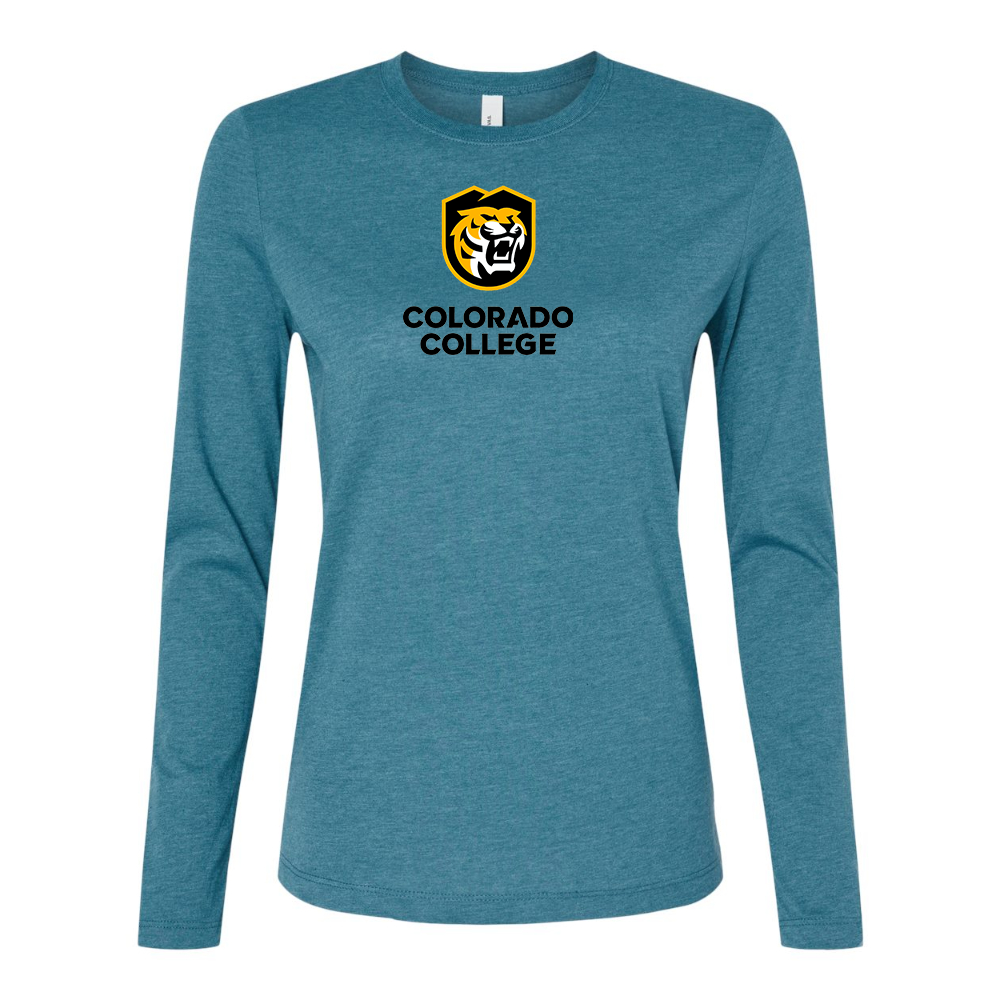 BELLA CANVAS Colorado College Tigers Jersey Long Sleeve Tee