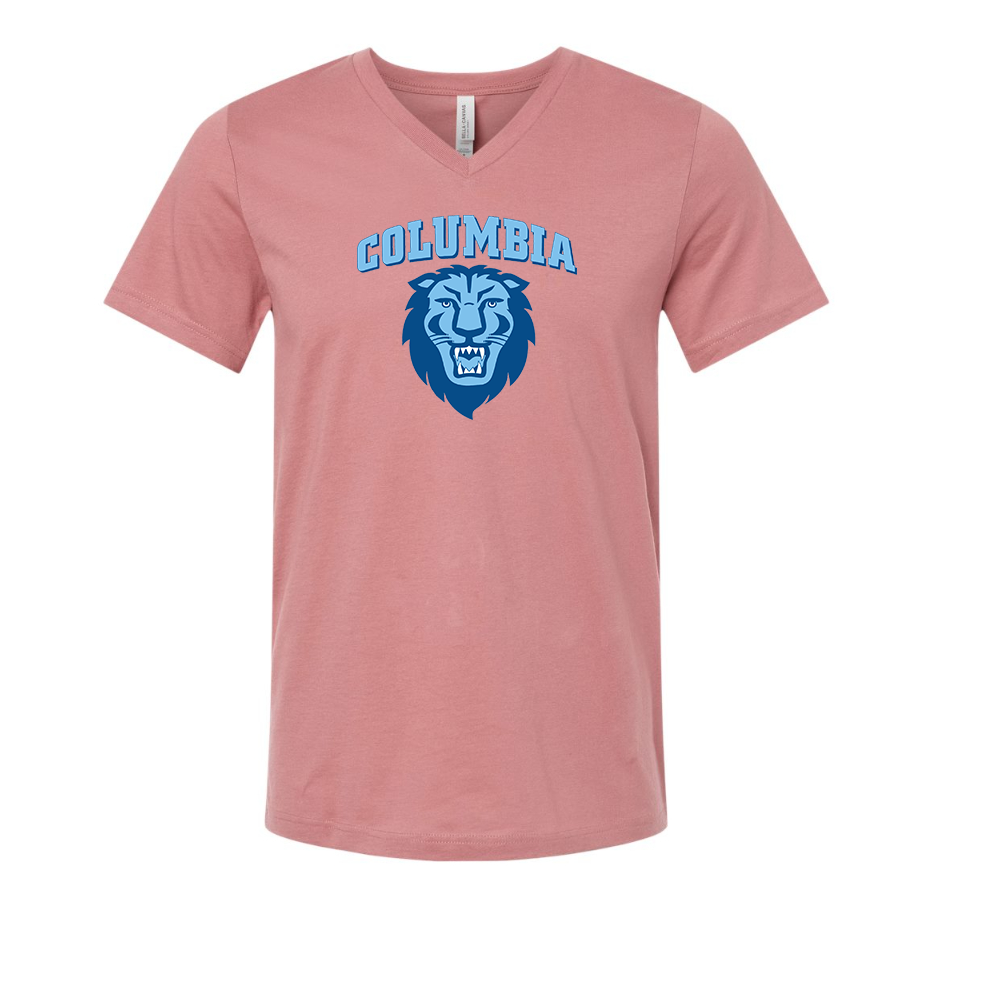 Columbia Lions BELLA CANVAS - Jersey V-Neck T-Shirt