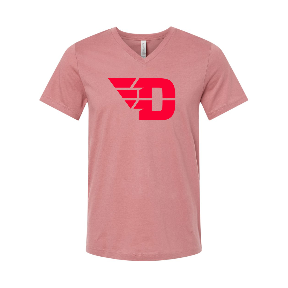 Dayton Flyers BELLA CANVAS - Jersey V-Neck T-Shirt