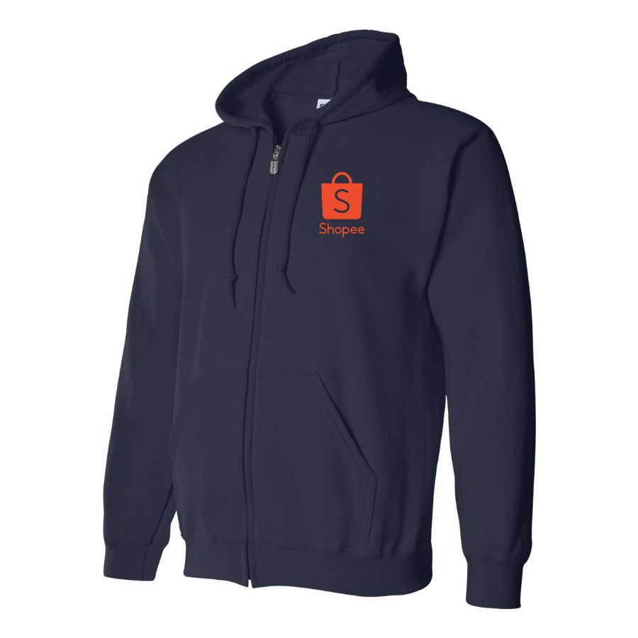 Men's Shopee Logo Zipper Hoodie