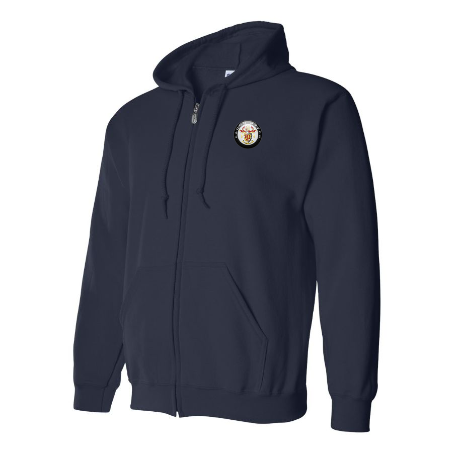 Men's Eadon Green Logo Zipper Hoodie