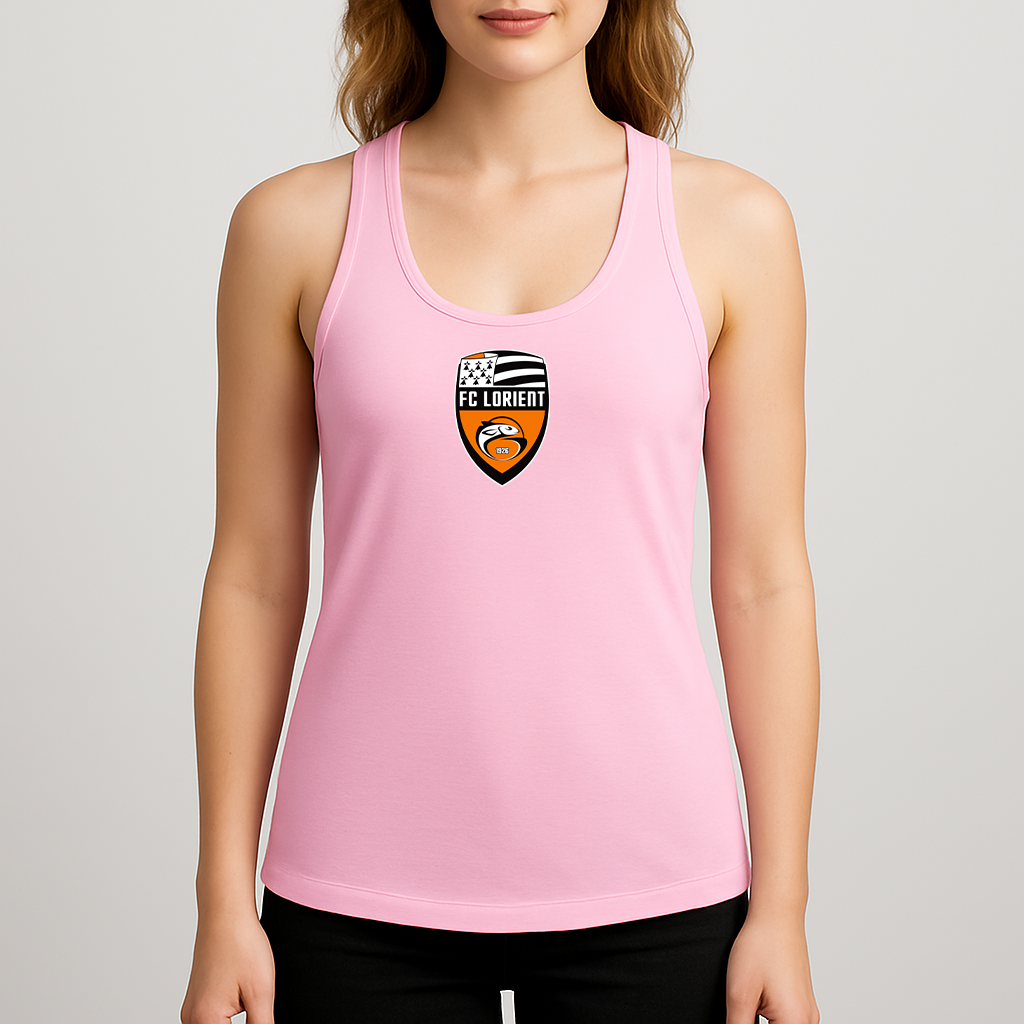Women's FC Lorient Soccer Logo Next Level Ideal Racerback Tank