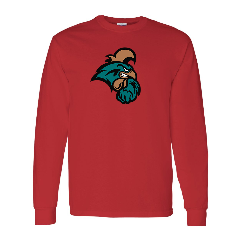 Men's Coastal Carolina Chanticleers Gildan Heavy Cotton Long Sleeve T-Shirt