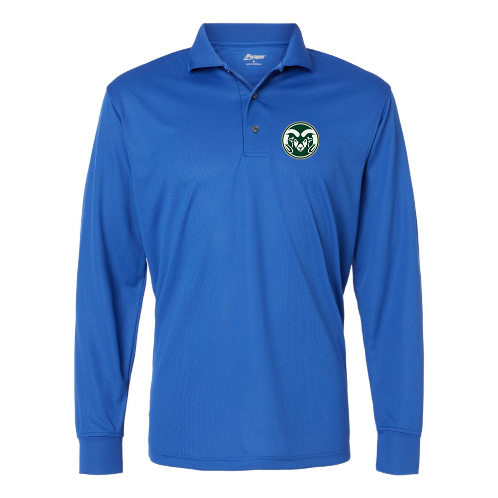 Men's Colorado State Rams Paragon Prescott Long Sleeve Polo