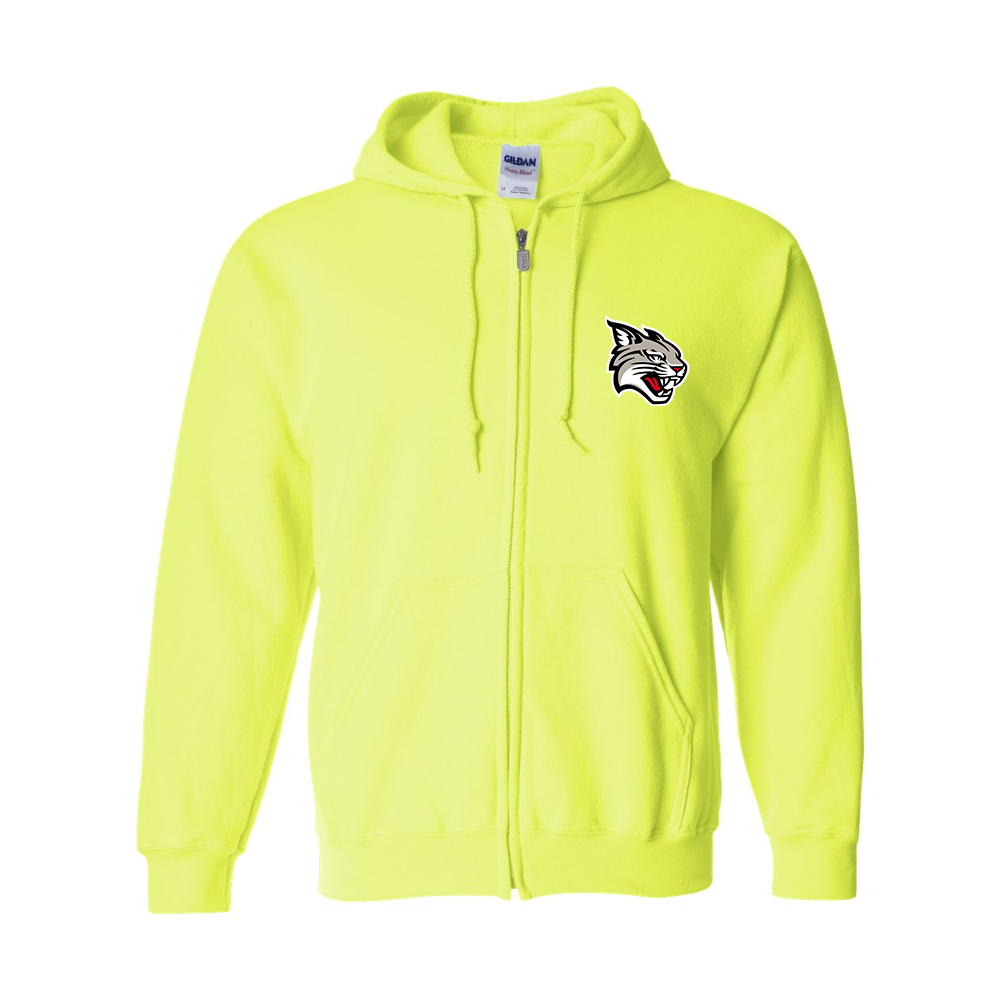 Men's Davidson Wildcats Gildan Heavy Blend Full Zip Hooded Sweatshirt