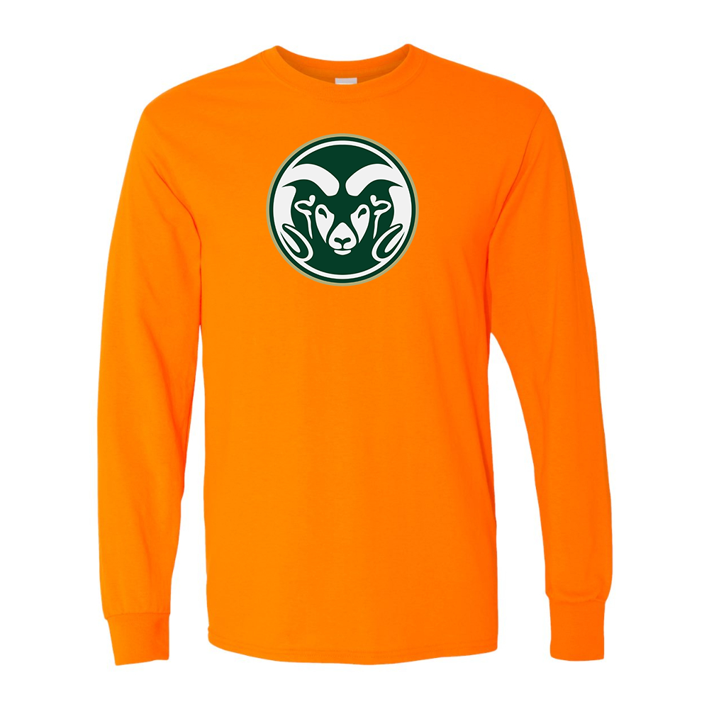Men's Colorado State Rams Gildan Heavy Cotton Long Sleeve T-Shirt