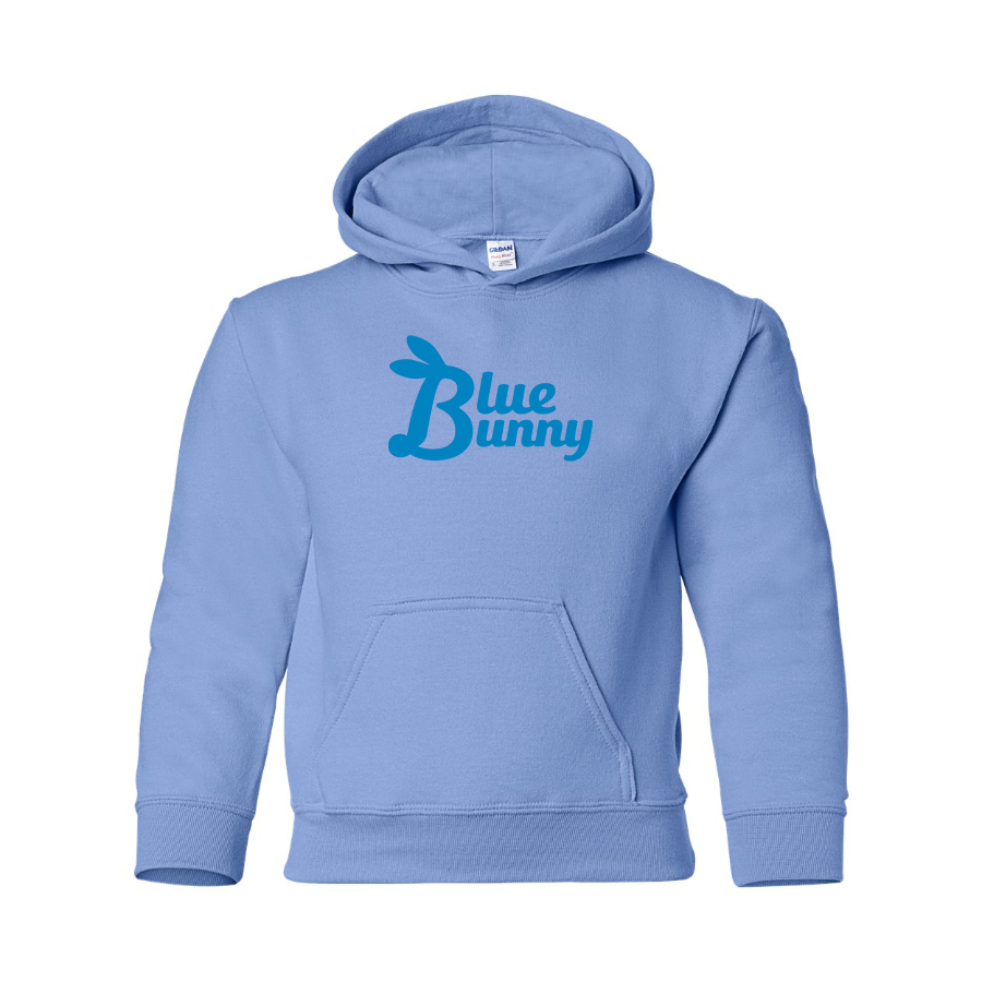 Youth Blue Bunny Logo Pullover Hoodie