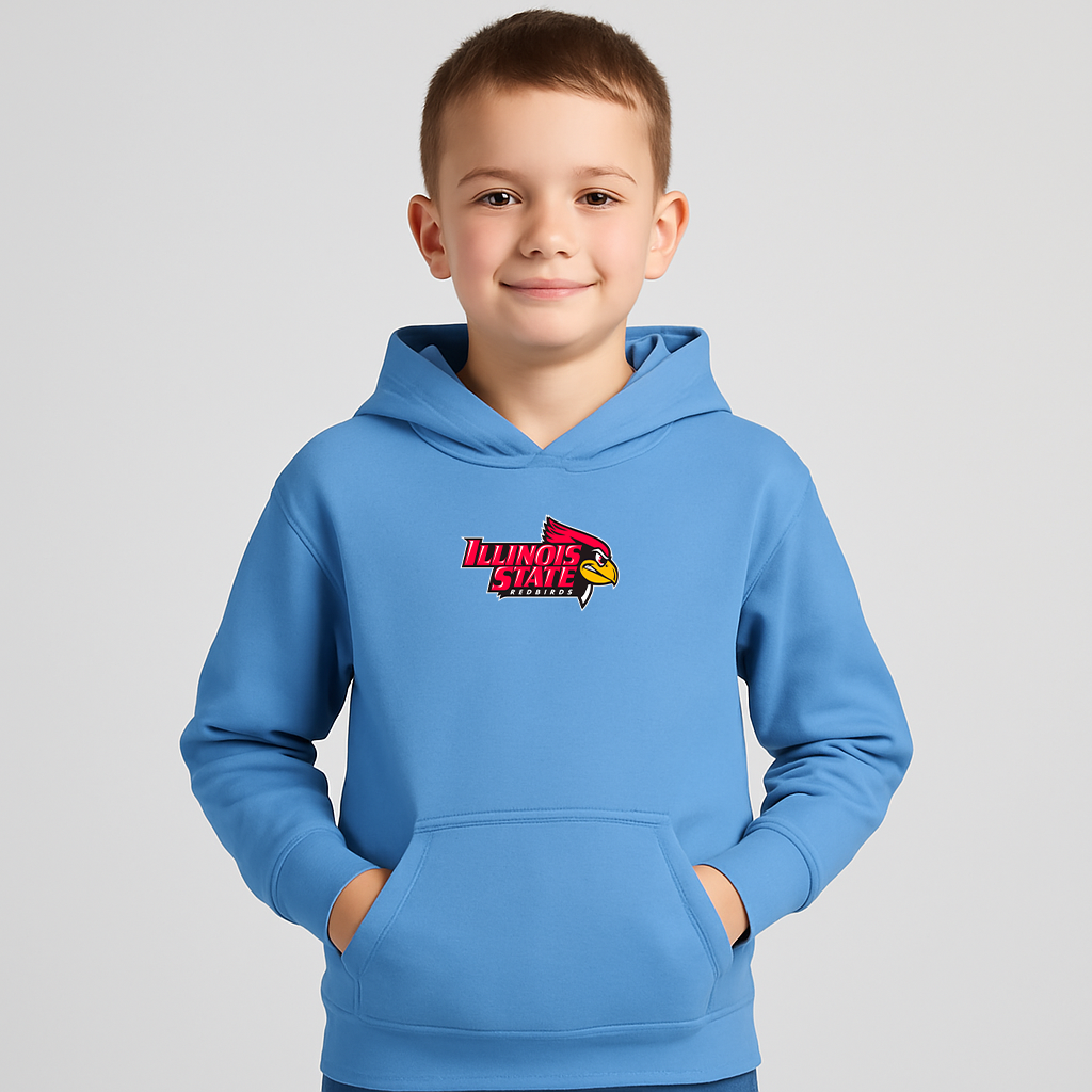 Youth Illinois State Redbirds Logo Pullover Hoodie