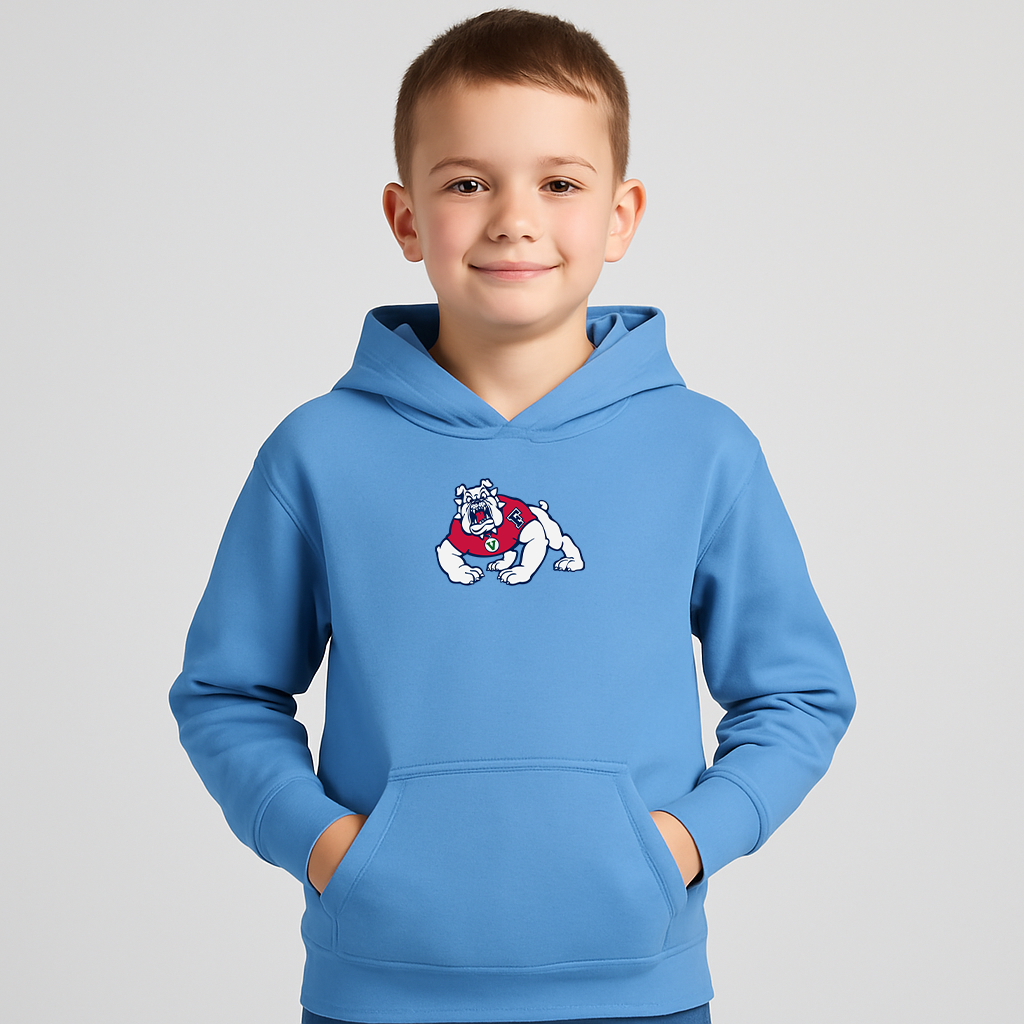 Youth Fresno State Bulldogs Logo Pullover Hoodie