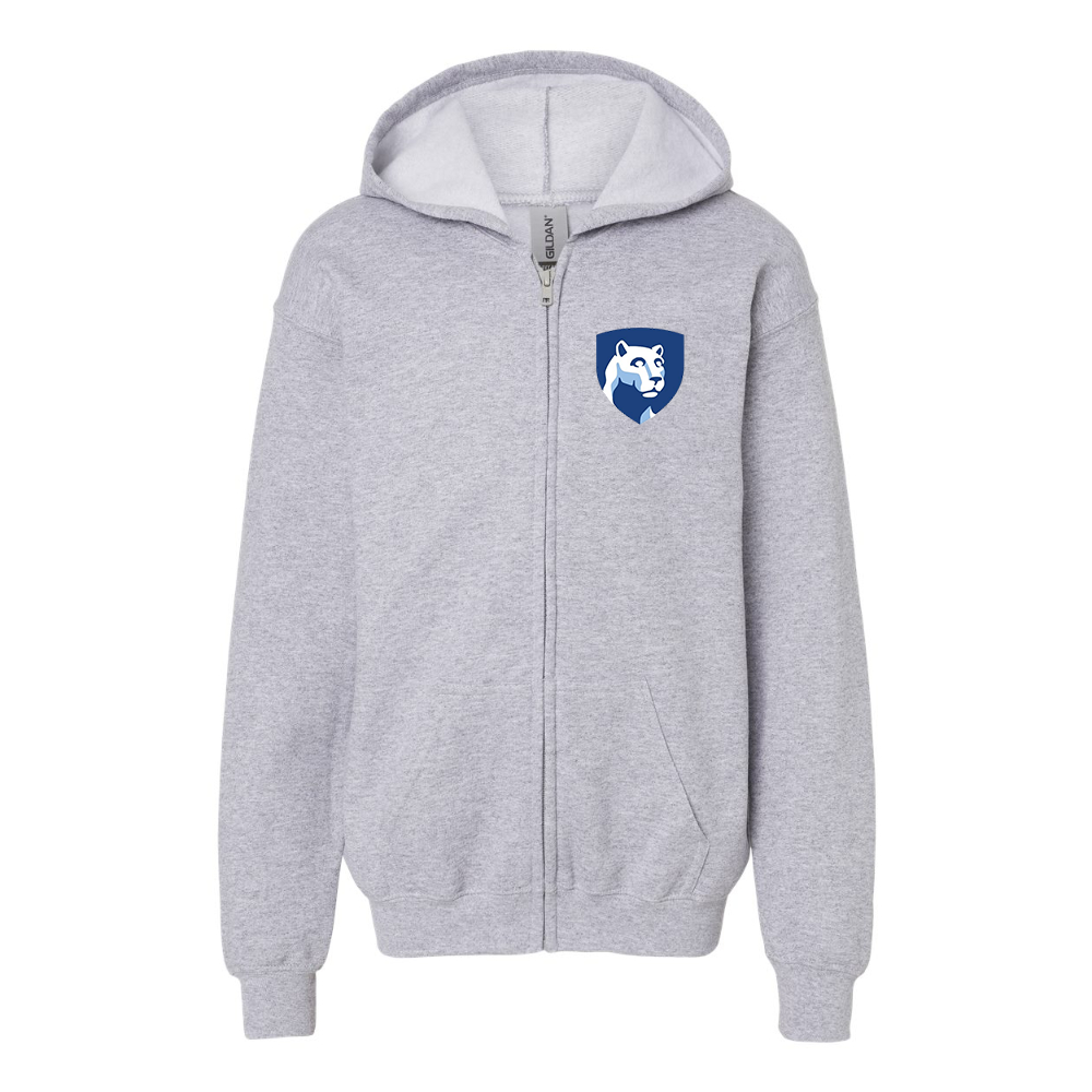 Gildan Heavy Blend Youth Penn State Symbol Full Zip Hooded Sweatshirt