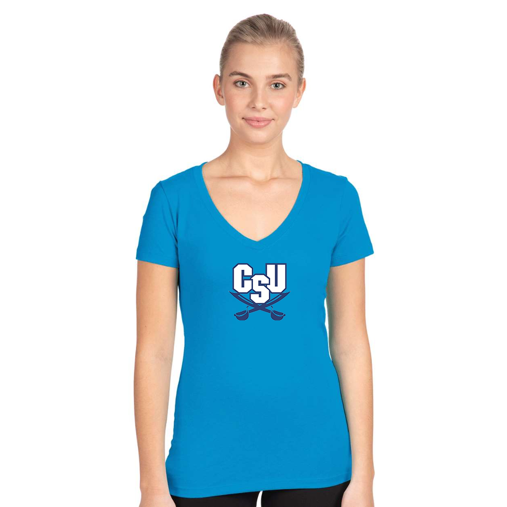 Women's CSU Buccaneers Next Level V-Neck T-Shirt