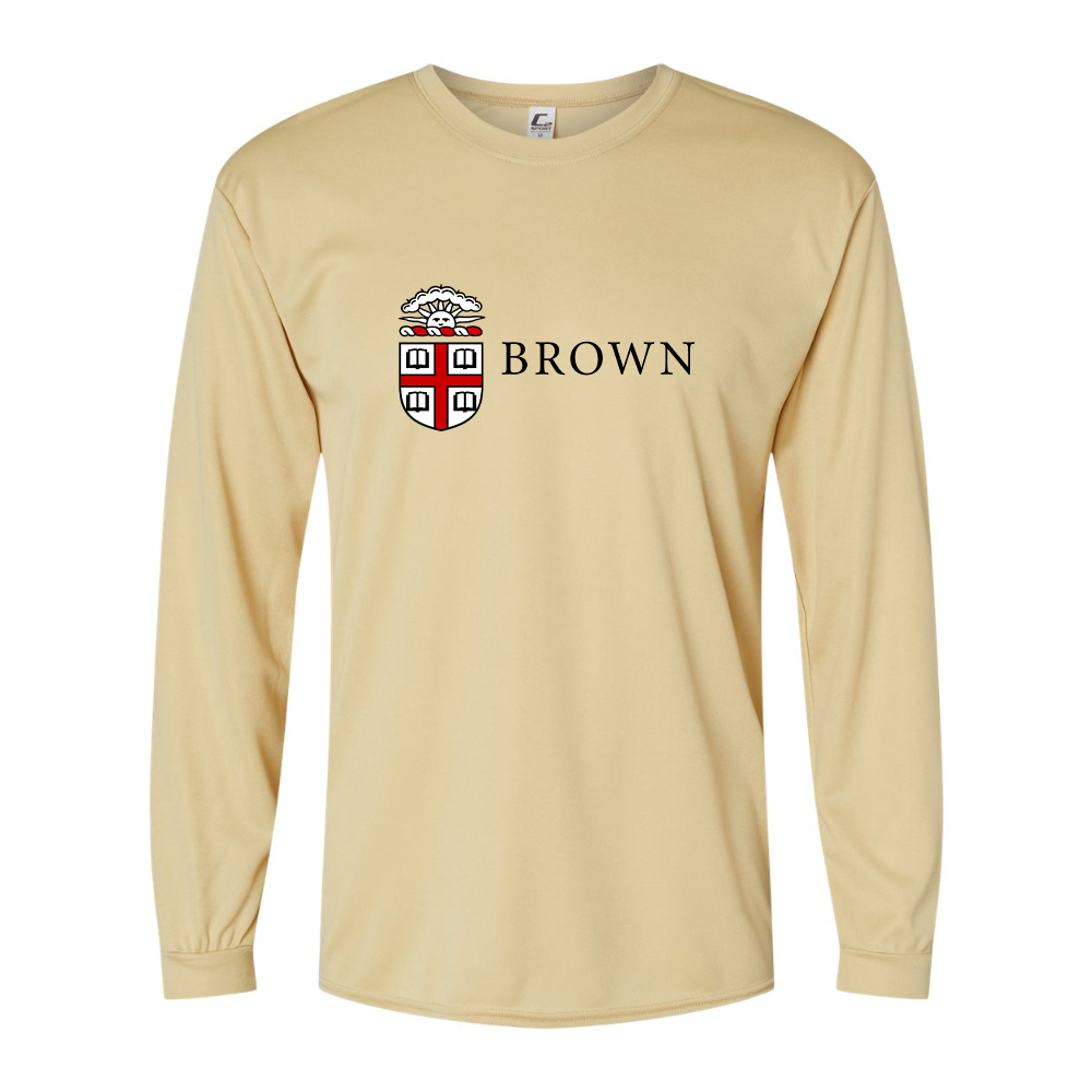Men's Brown University Performance Long Sleeve T-Shirt