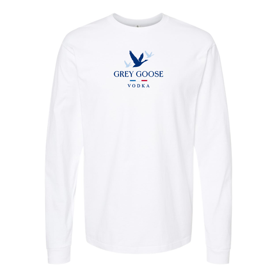 Youth Grey Goose Logo Cotton Long Sleeve T-Shirt