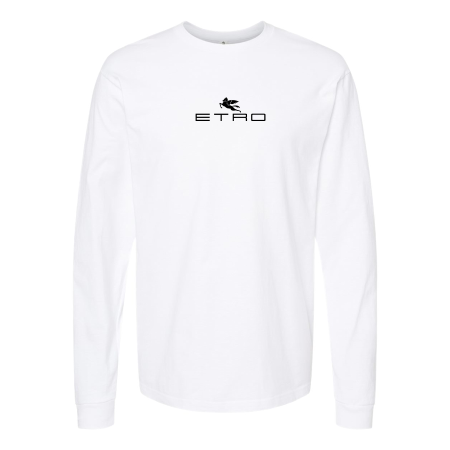 Men's Etro Logo Long Sleeve T-Shirt