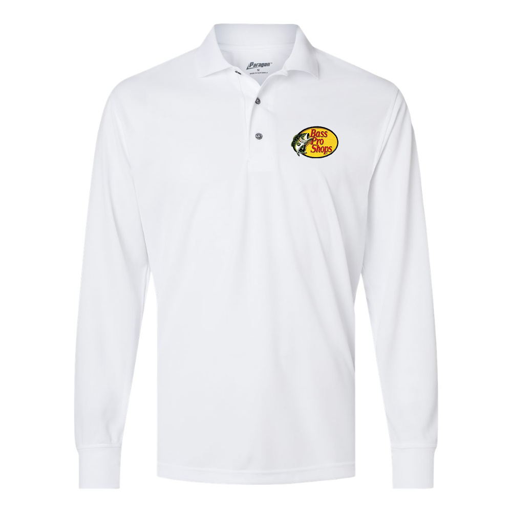 Men's Bass Pro Shops Logo Paragon Prescott Long Sleeve Polo