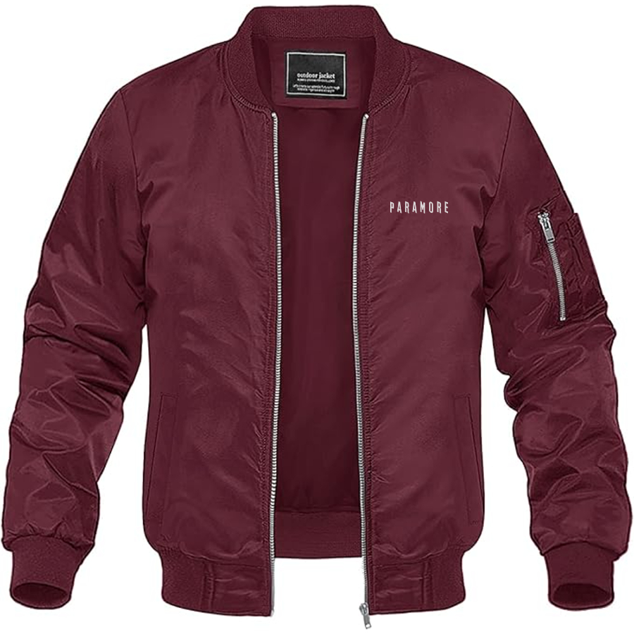 Men's Paramore Lightweight Bomber Jacket Windbreaker Softshell Varsity Jacket Coat