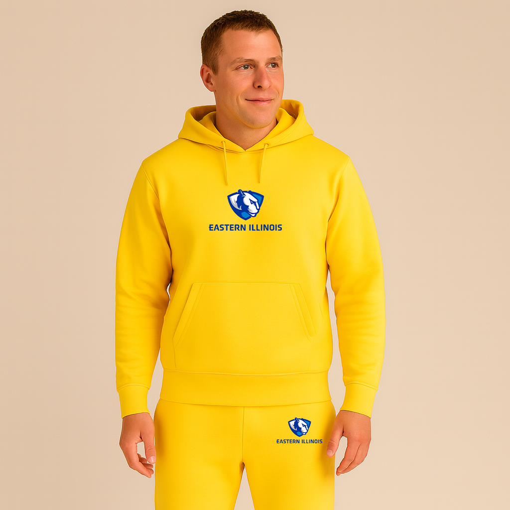Men's Eastern Illinois Panthers Logo Hoodie Joggers Set