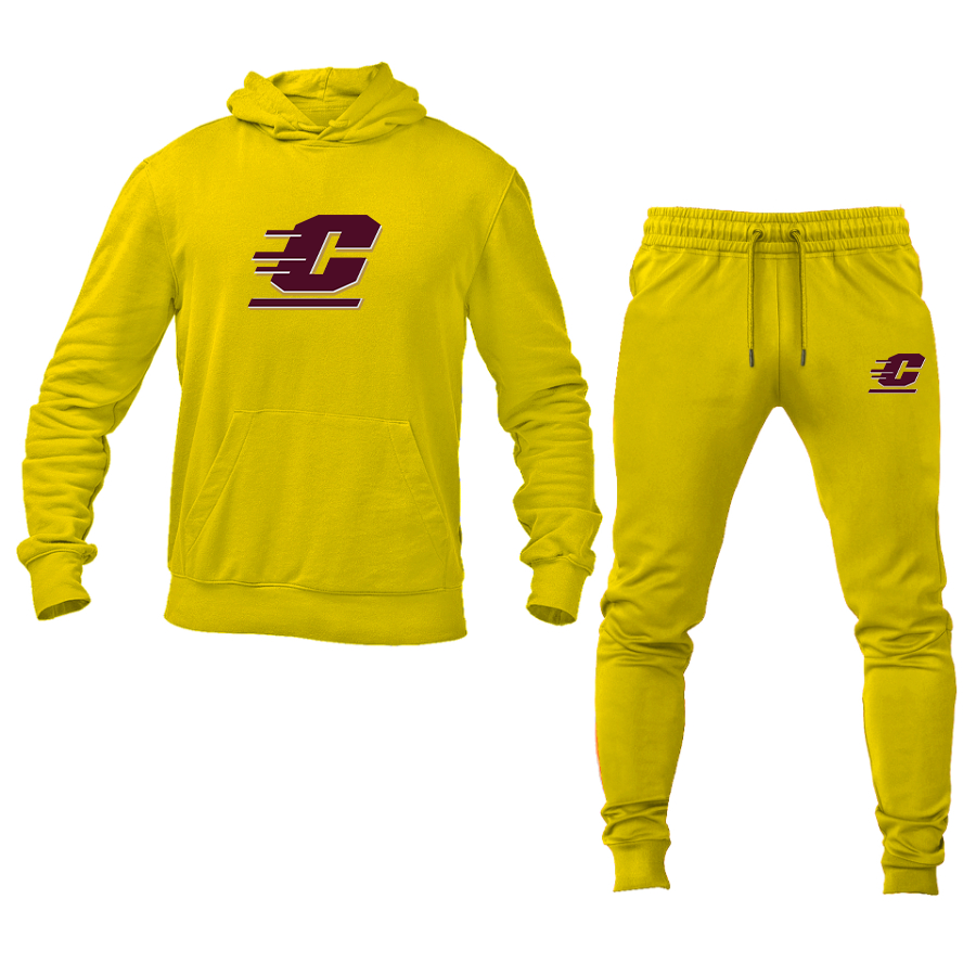 Men's Central Michigan Chippewas Hoodie Joggers Set