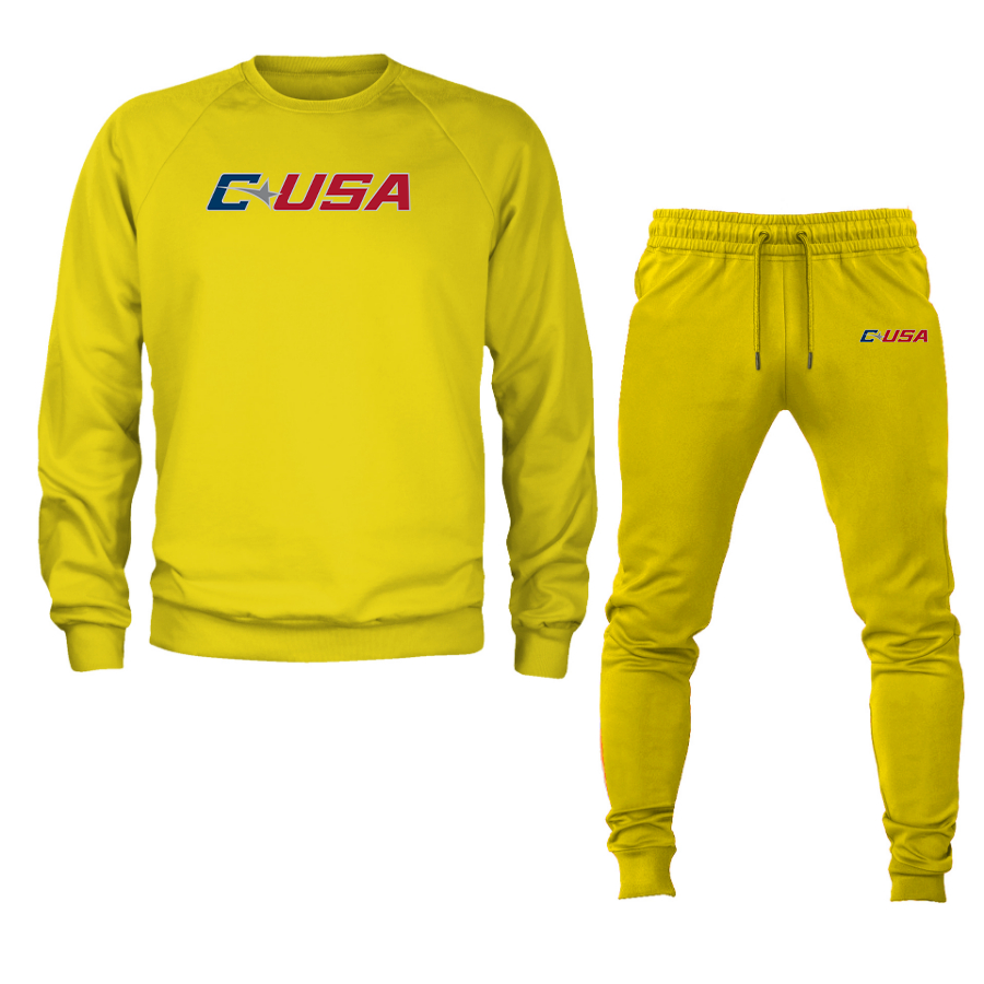 Men's Conference USAl Crewneck Sweatshirt Joggers Suit